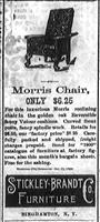 Stickley-Brandt Furniture Ad (Morris Chair)